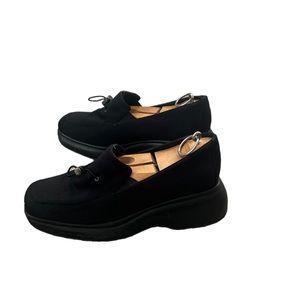 Square Toe Low Profile Platform Loafers
